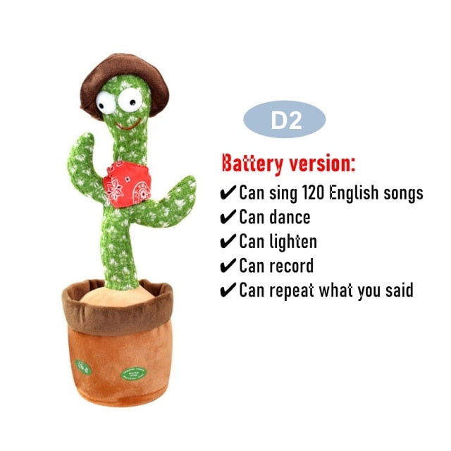 Dancing Cactus Electronic Plush Toys - ESSENTIALS365