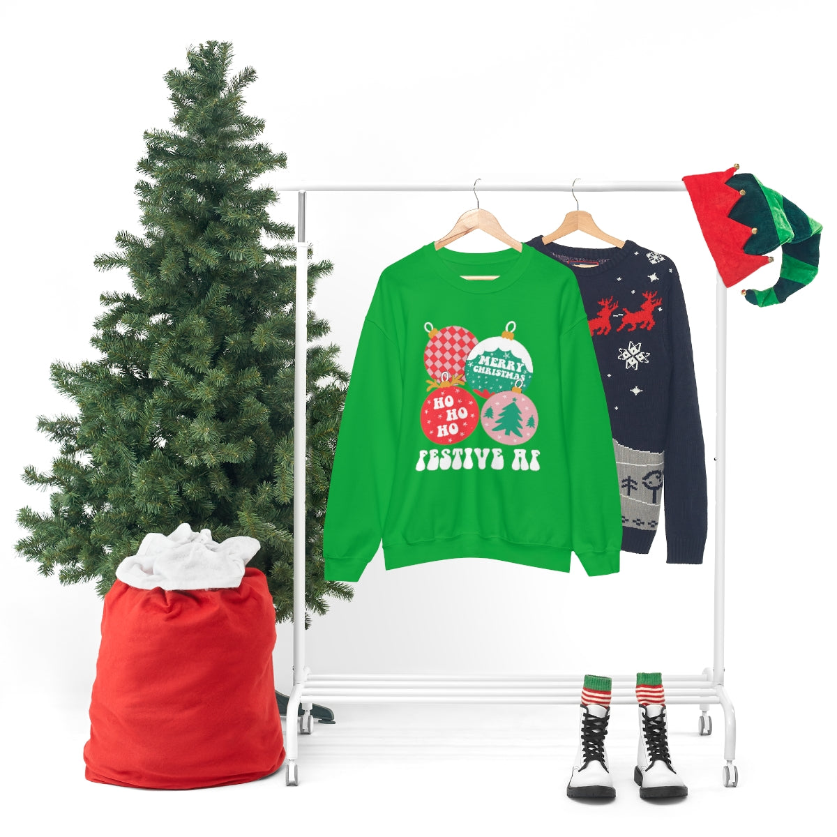 Christmas Sweatshirt, Christmas Sweater, Christmas Crewneck, Christmas Tree Sweatshirt, Holiday Sweaters, Winter SweatshirtUnisex Heavy Blend™ Crewneck Sweatshirt - ESSENTIALS365