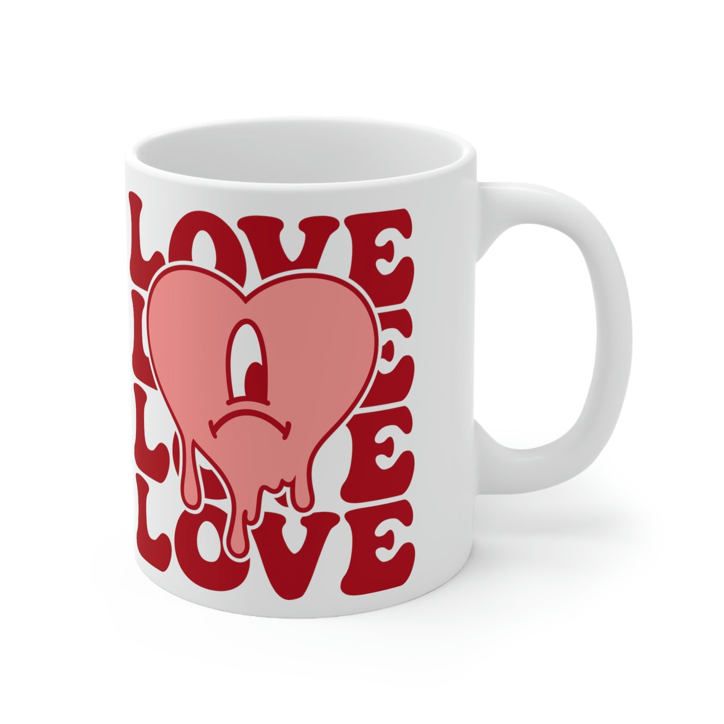 Bad Bunny Valentine LOVE Ceramic Mug 11oz - ESSENTIALS365