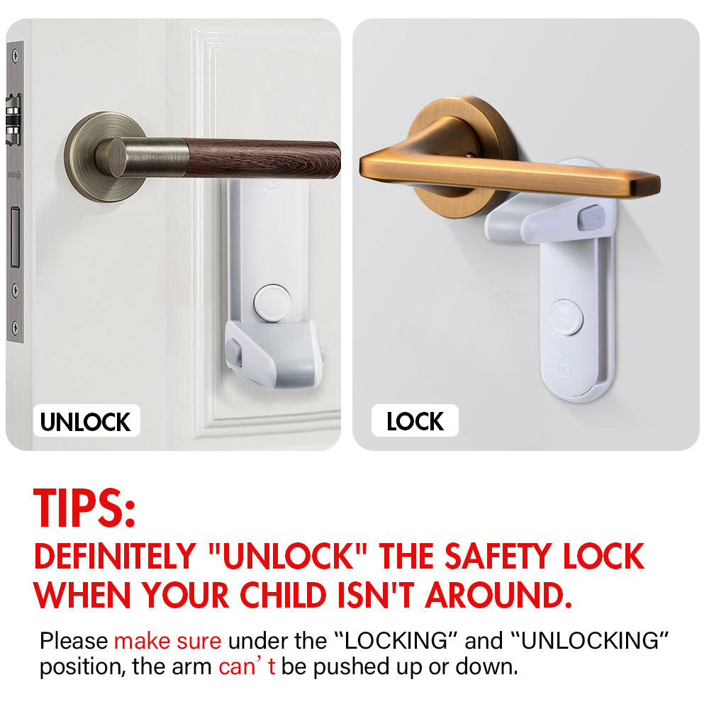 Baby Safety Door Lever Lock - ESSENTIALS365