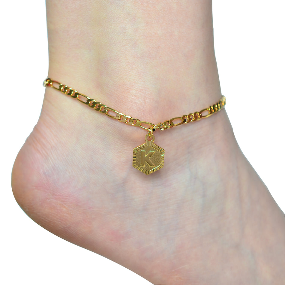 Extender Chain / A-Z Initial Letter Anklet for Women - ESSENTIALS365