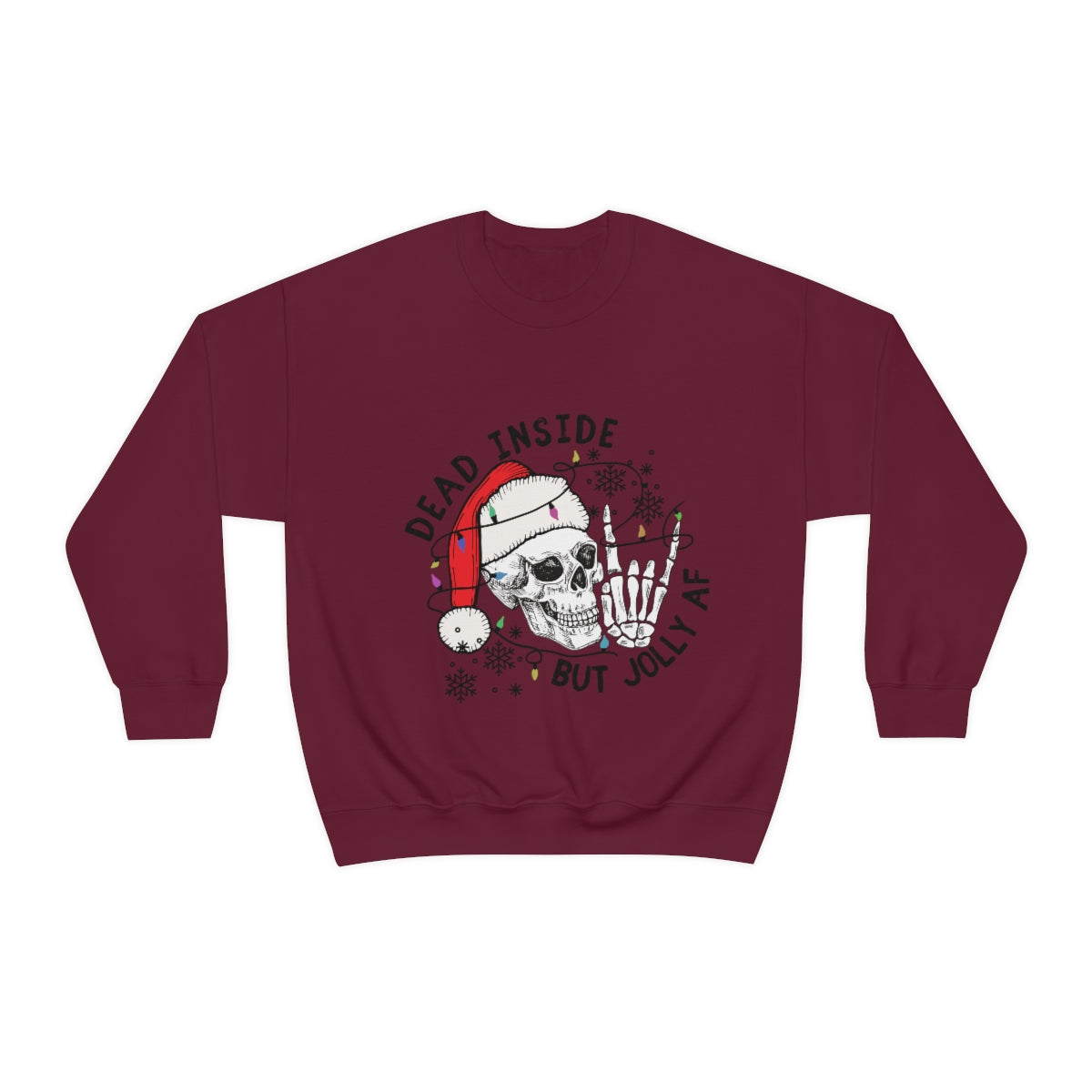 Dead Inside But Jolly AF Unisex Heavy Blend™ Crewneck Sweatshirt - ESSENTIALS365