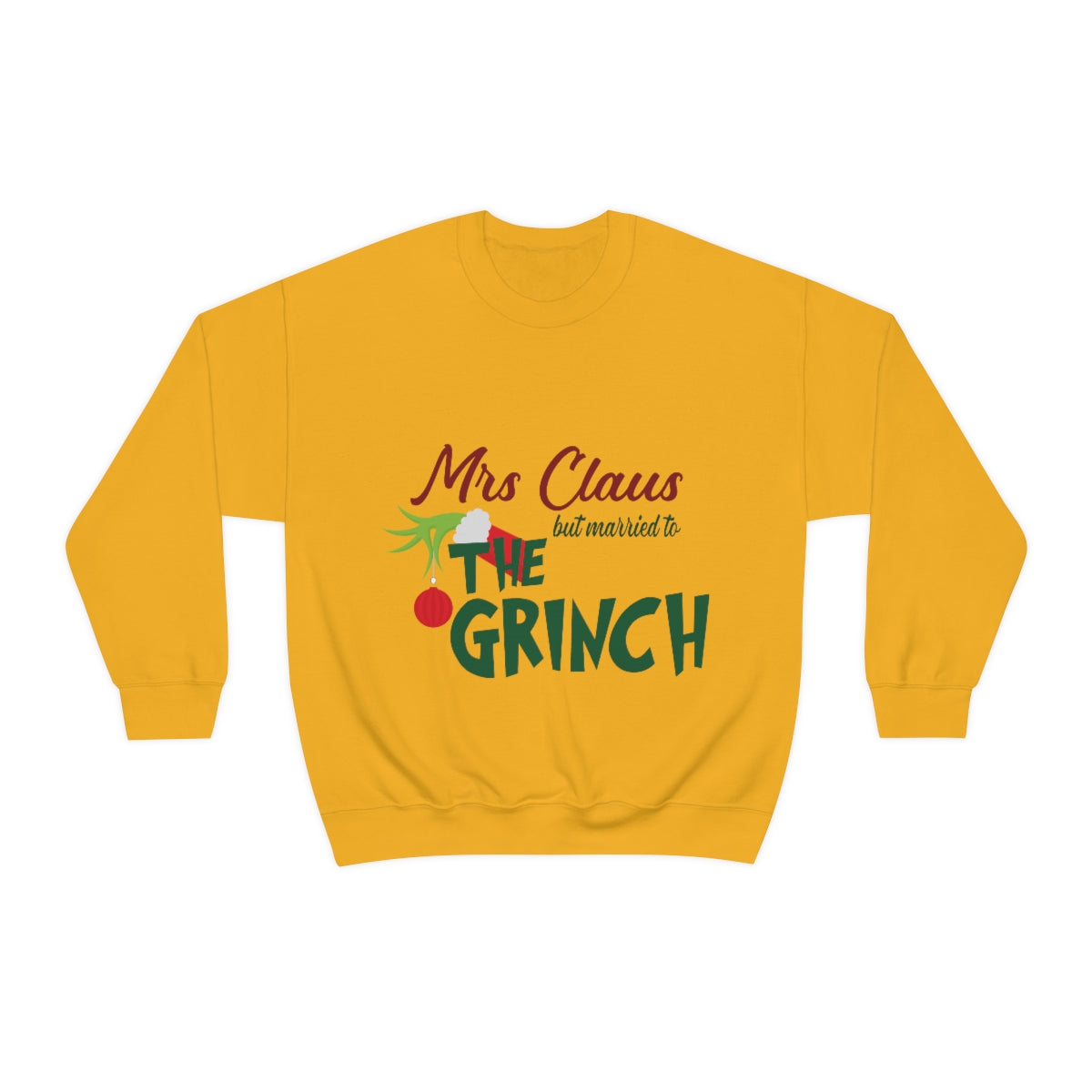 Ms Claus But Married to The Crinch  Unisex Heavy Blend™ Crewneck Sweatshirt - ESSENTIALS365