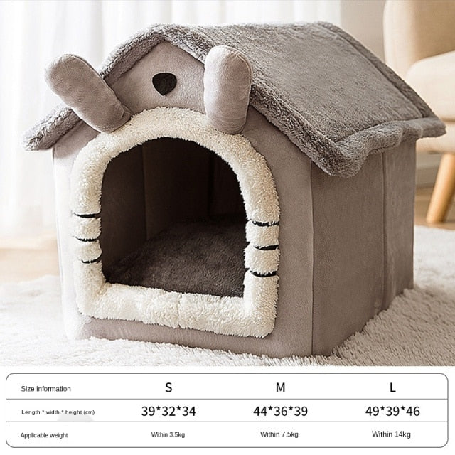 Foldable Deep Sleep Pet Cat House - ESSENTIALS365