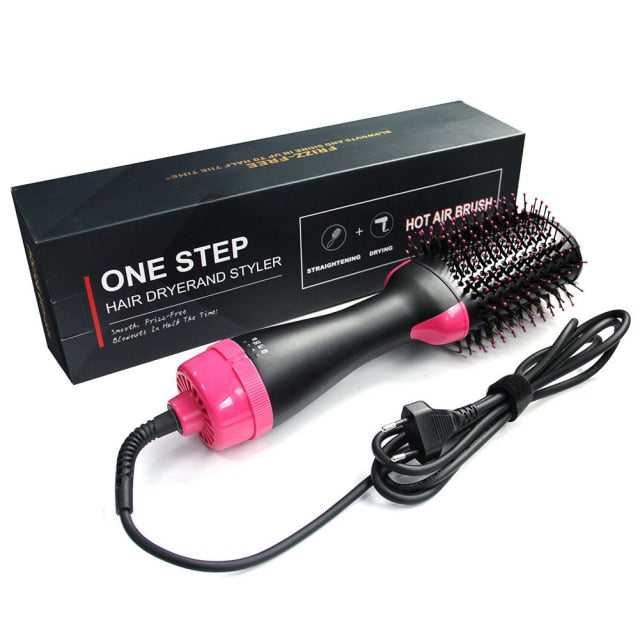 Multi Functional 5In1 Hair Dryer Comb Hair Curling Straightening Hair - ESSENTIALS365