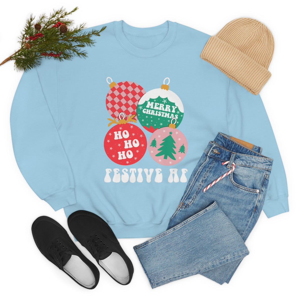 Christmas Sweatshirt, Christmas Sweater, Christmas Crewneck, Christmas Tree Sweatshirt, Holiday Sweaters, Winter SweatshirtUnisex Heavy Blend™ Crewneck Sweatshirt - ESSENTIALS365