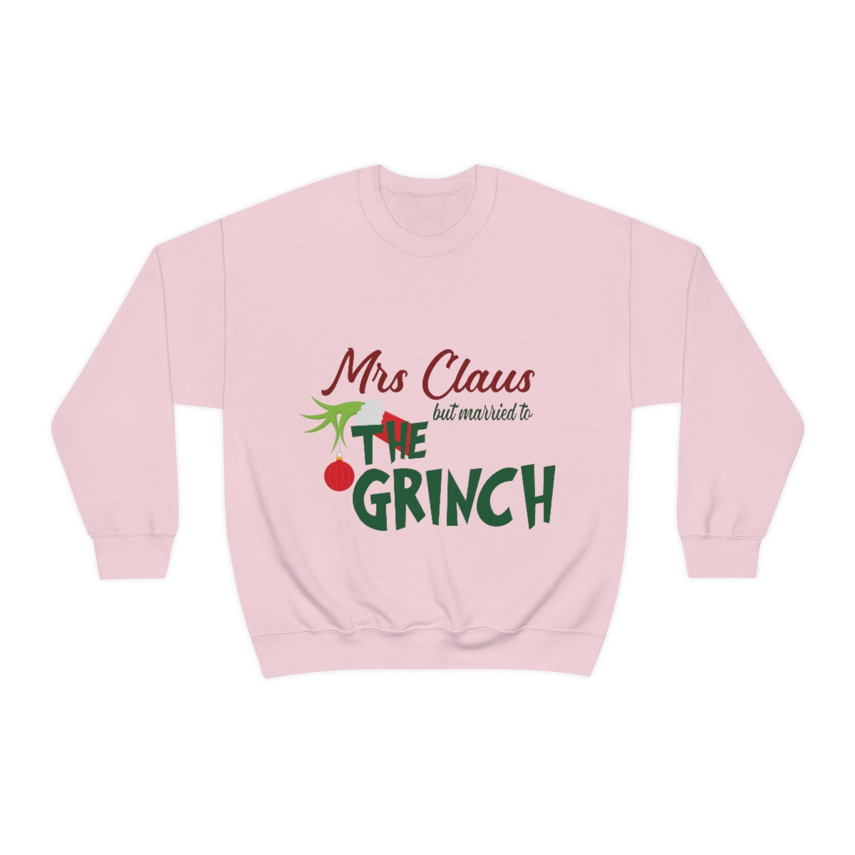 Ms Claus But Married to The Crinch  Unisex Heavy Blend™ Crewneck Sweatshirt - ESSENTIALS365