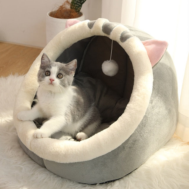 Sweet Cat Bed Warm Pet Basket - ESSENTIALS365