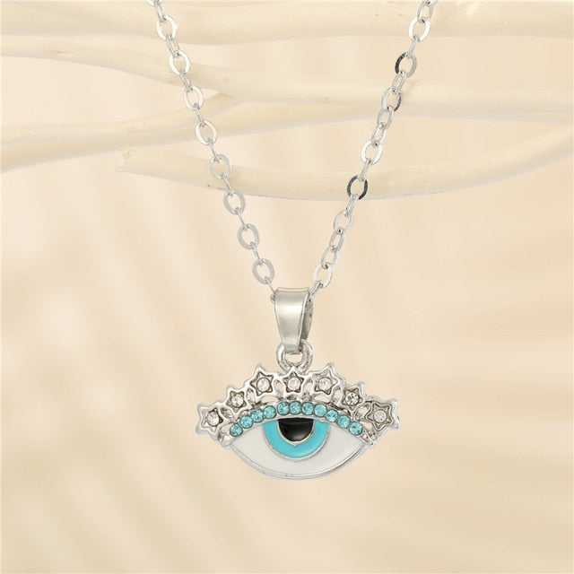 Crystal Turkish Evil Eye Necklace - ESSENTIALS365