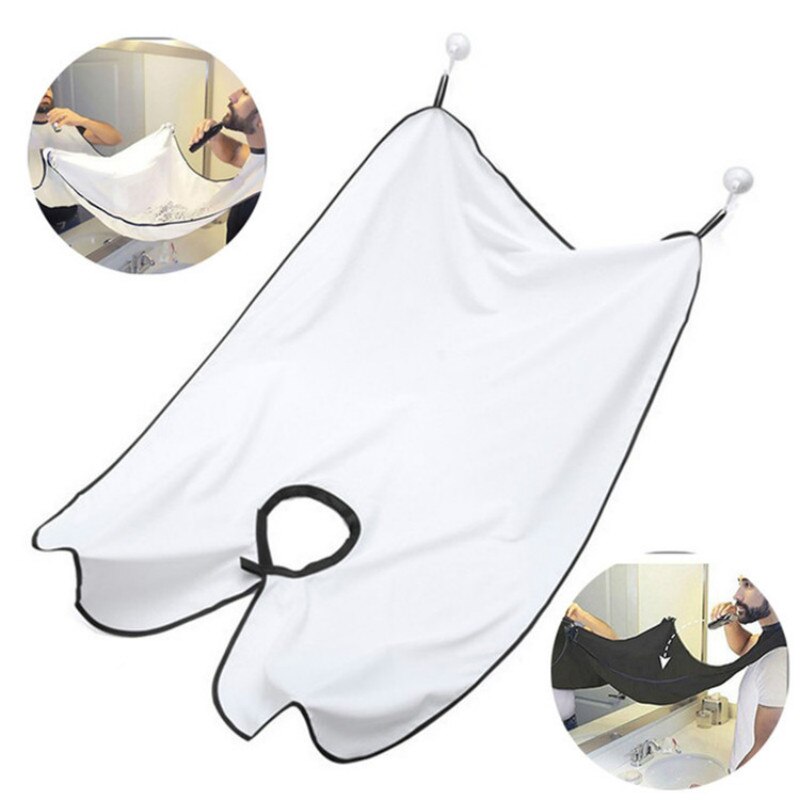 Man Bathroom Apron Male Beard Apron Razor Holder Hair Shave Beard Catcher Waterproof Floral Cloth Household Cleaning Protector - ESSENTIALS365